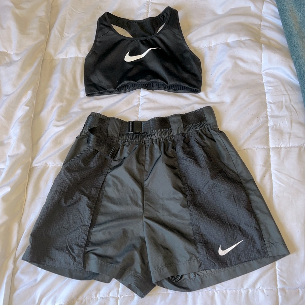 Nike short and bra set